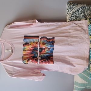 Bella Canvas Pink Graphic Tee - "SUMMER" szL NWT